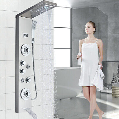 Sanlingo Colonna Pannello doccia idromassaggio miscelatore acciaio inox cascata soffione 