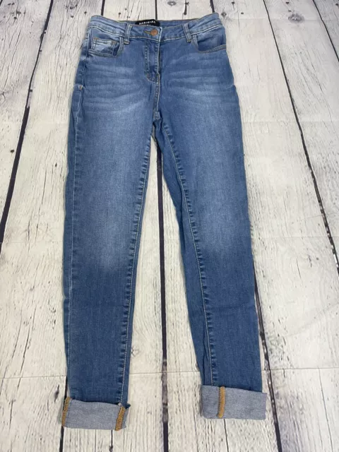 Jeans skinny da donna blu denim parigino taglia 6 (BP17)