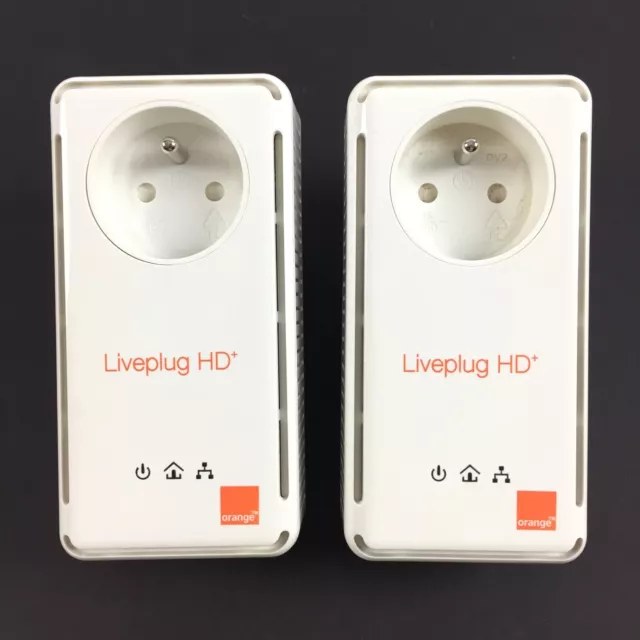 ORANGE LIVEPLUG HD+ DUO 500 Mbit Kit 2 CPL Orange avec (2 câbles neuf ) EUR  49,90 - PicClick FR