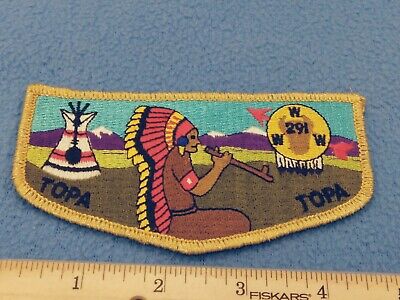 Boy Scout OA TOPA TOPA Lodge 291 Order Of The Arrow Flap Patch
