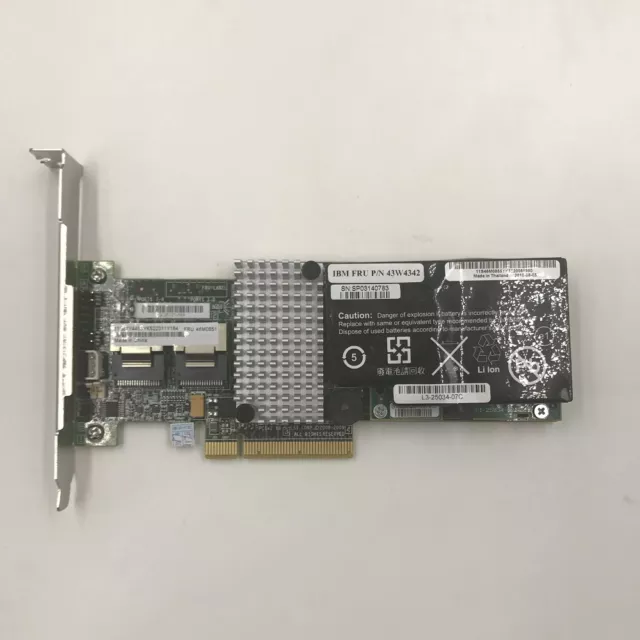 IBM ServeRAID M5015 SAS/SATA Controller PCIe 46M0851 with BBWC