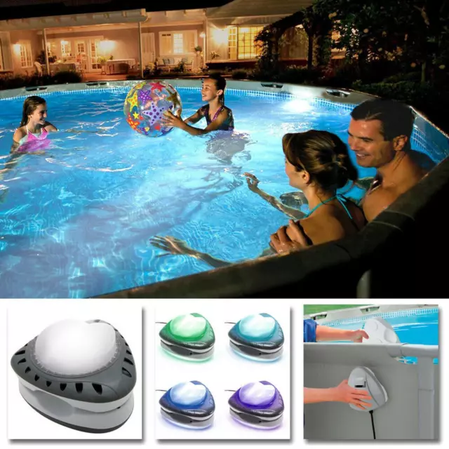 Intex 28698 Luce Magnetica Led Multicolore a Parete per Piscine Fuori Terra