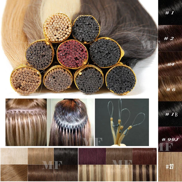 25/50/75/100 Extension Di Capelli Posa Caldo 100% Naturale Remy