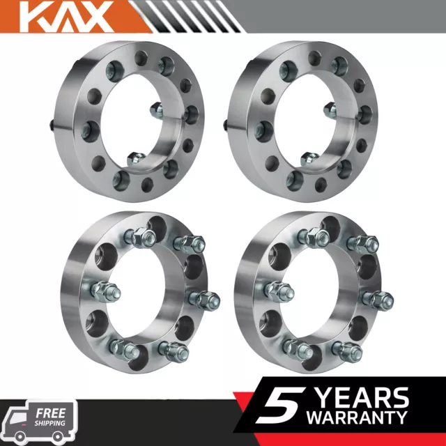 1.5" 6x5.5" to 6x135mm | M14x1.5 Wheel Spacers Adapters For Chevy GMC Cadillac