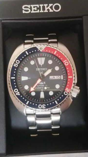 Montre Seiko Turtle Prospex Padi SRPE99K1 automatic diver's 200m