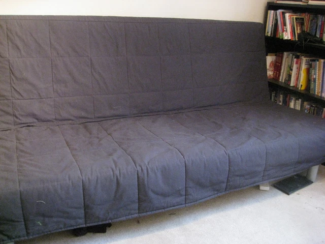 IKEA BEDDINGE SOFA bed with charcoal grey cover PicClick UK