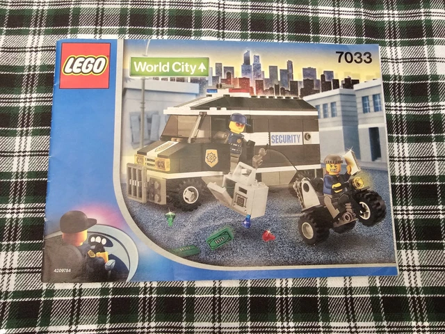 LEGO 7033 Armored Car Action World City Police Rescue Instruction Manual Only