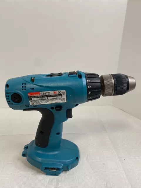 Taladro inalámbrico Makita 6347D herramienta de 18 V solo probada funciona