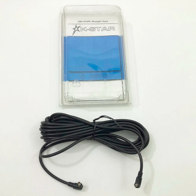 15ft Flash Strobe Extension Cord PC Male to PC Female Camera DSLR Non-Dedicated