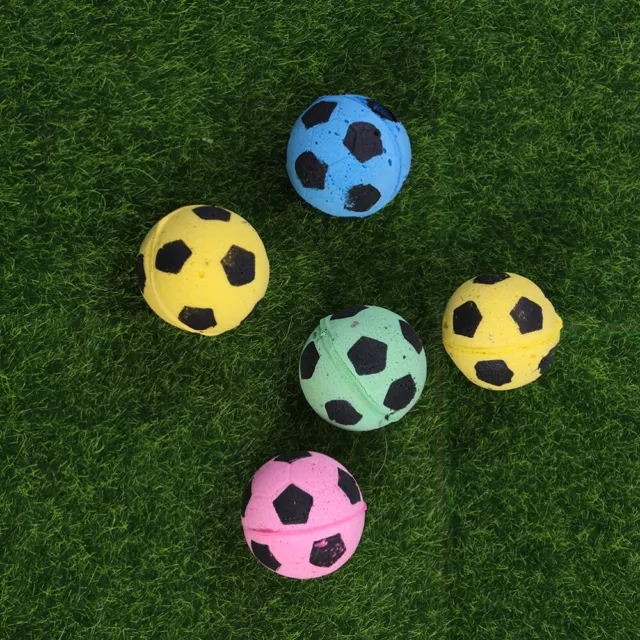 12 Pcs Sponge Soccer Pet Toys Cat Toys Football Toys Cat Toy Balls