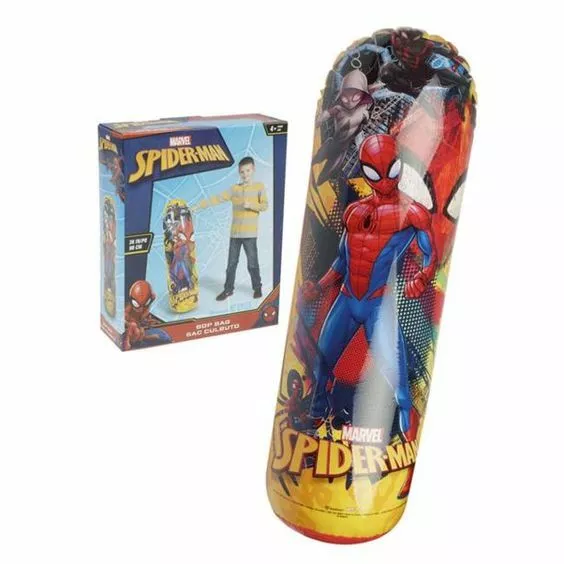 Punching ball sales spiderman gonflable
