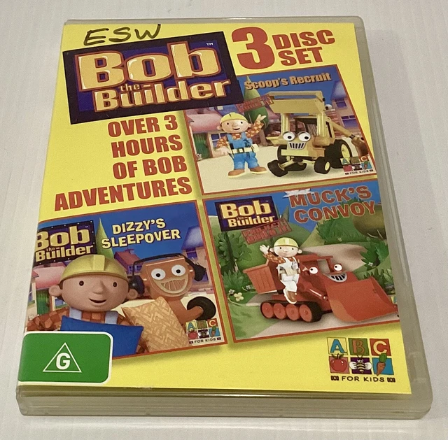 BOB THE BUILDER DVD 3 Disc Set Region 4 Free Post ABC For Kids Scoop ...