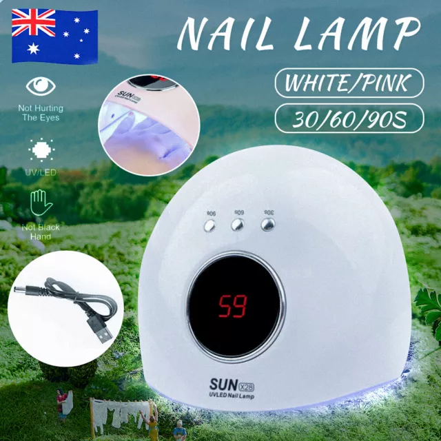 120W Nail Lamp UV LED Light Professional Nail Polish Dryer Art Gel Curing Device