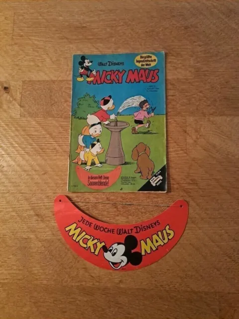 Micky Maus - Heft 31 /1964 - mit Sonnenblende - Z 2 - rar - Disney