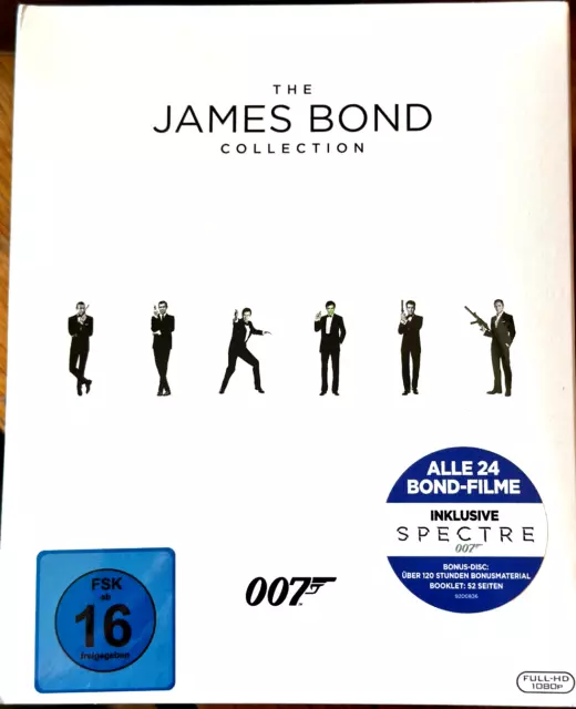 The James Bond Collection - von Dr. No bis bis Spectre alle 24 Filme auf BluRay