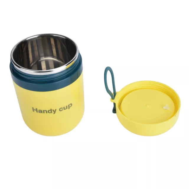 (Fashion Yellow And Blue)Insulated Food Jar 500ml Double Anti Scald Heatable