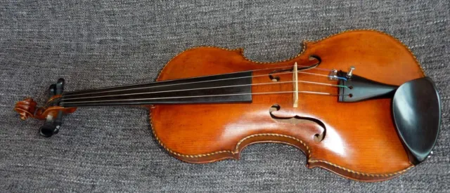 alte 4/4 Geige Violine Zettel 1798 spielfertig TOP