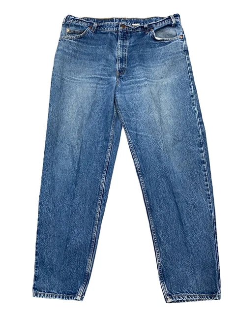 Mens Vintage Levi’s 550 Orange Tab Jeans Size 42x32 Relaxed Fit Tapered Med Wash
