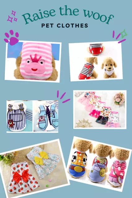 Pet Clothes Dog Cat Rabbit Kitten Bunny Puppy Apparel Outfits  U Pick