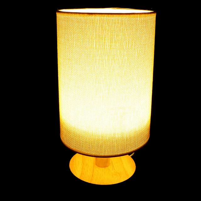 TABLETOP WOODEN BASE Lamp Desktop Light Bedside Night Lamp USB Table