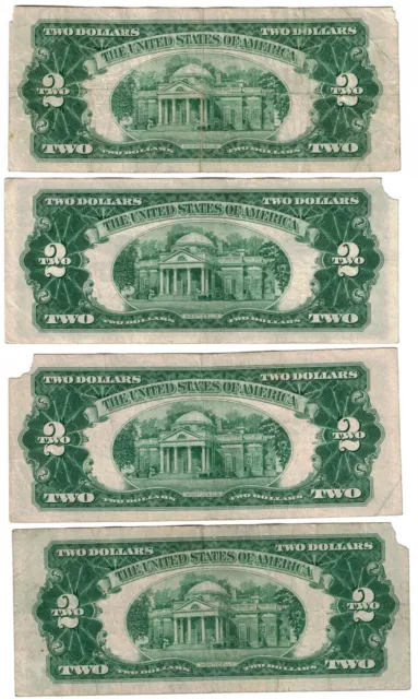 1953 C $2 Two Dollars Red Seal/Price For One Single Note 2