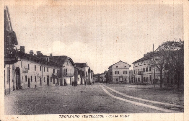 CARTOLINA di TRONZANO VERCELLESE - CORSO ITALIA - VG