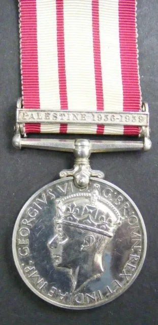 GB Original Medal: NGS Palestine 1936-39, Burtenshaw, Royal Navy