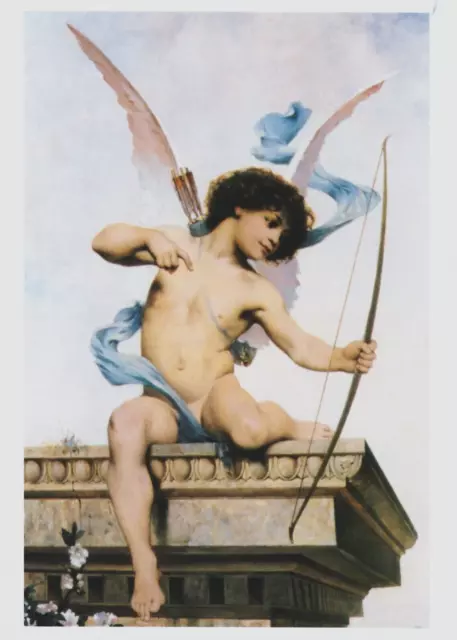 7x5 Jacques Clément Wagrez Art Print - Love Romance Cupid EROS Amor Bow Arrows