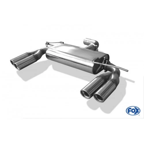 Fox Rennsportanlage 2X 2X76Mm Typ 17 Für Audi A3 Typ 8P