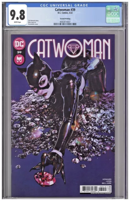 Catwoman #39 CGC 9.8 2nd Second Printing Edition Sozomaika Variant Cover 2022