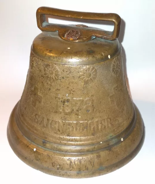 1878 Saignelegier Chiantel Fondeur Brass Swiss Cow Bell