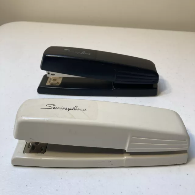 2 Swingline Model 545 Classic Beige & Black Stapler Light Duty Made in USA 3