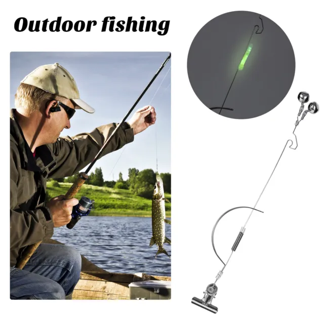 Fishing Rod Alarm Baits Alert Bell Night Fishing Bite Bells Clip