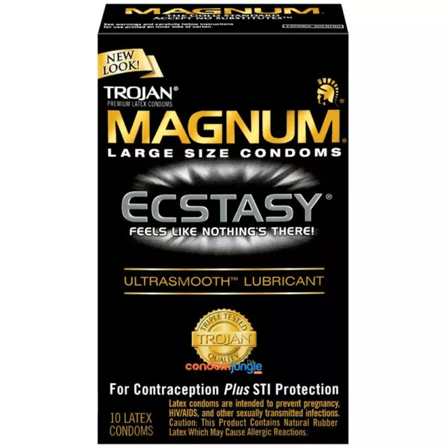 Trojan Magnum Ecstasy  Large Size Condoms