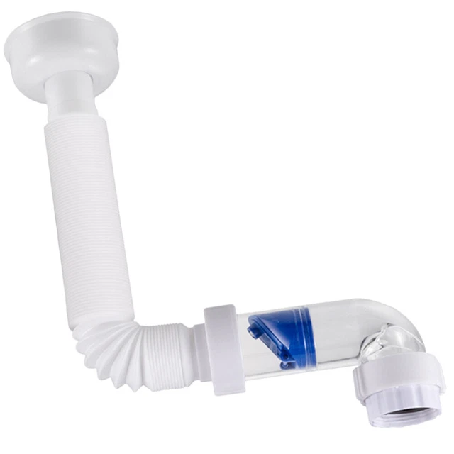 Raccord D'évier Angle Droit Camping-car - Acier Inoxydable & ABS - Étanche, Facile à Installer