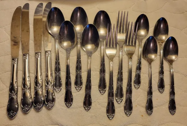 Quality 16Piece Wma Rogers Stainless Oneida Flatware~!!