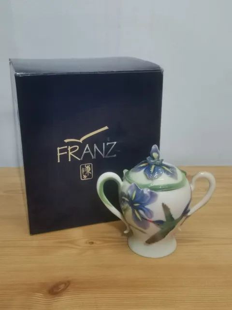 Franz Porzellan Kolibri Deckel Zuckerschale FZ00134 - verpackt