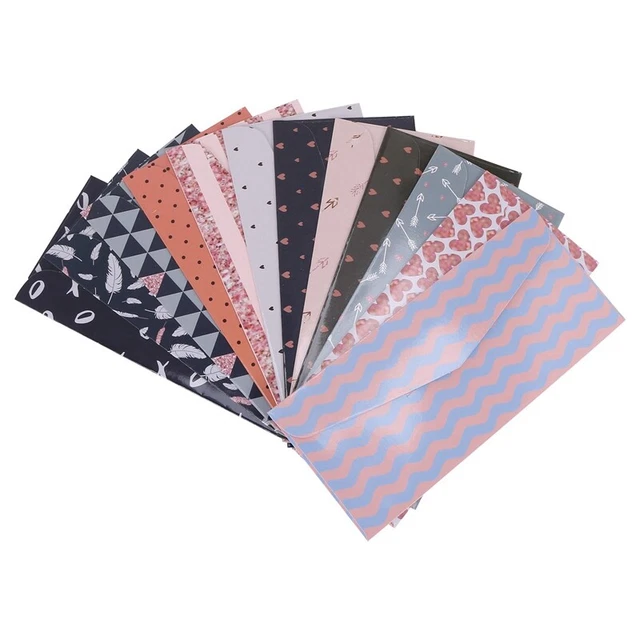12 pezzi buste economiche buste in contanti laminati sistema di busta per contanti J3X6