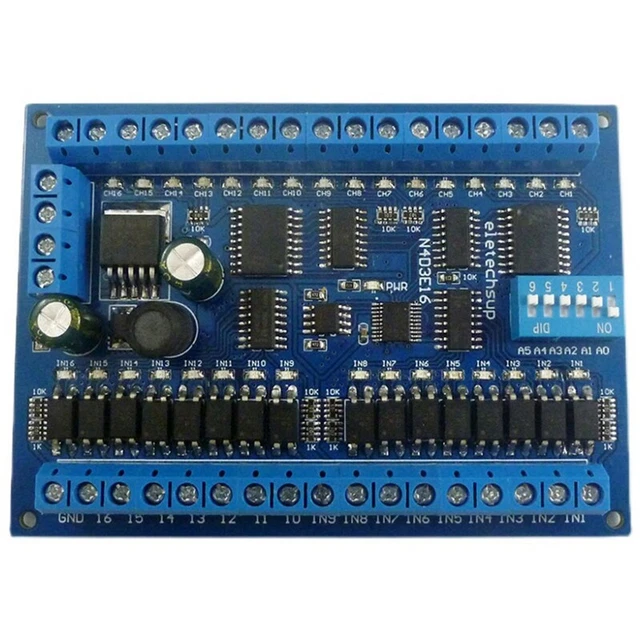 DC 12V 24V 16 Input 16 Output RS485 Interruttore di Controllo Remoto Scheda P1A5