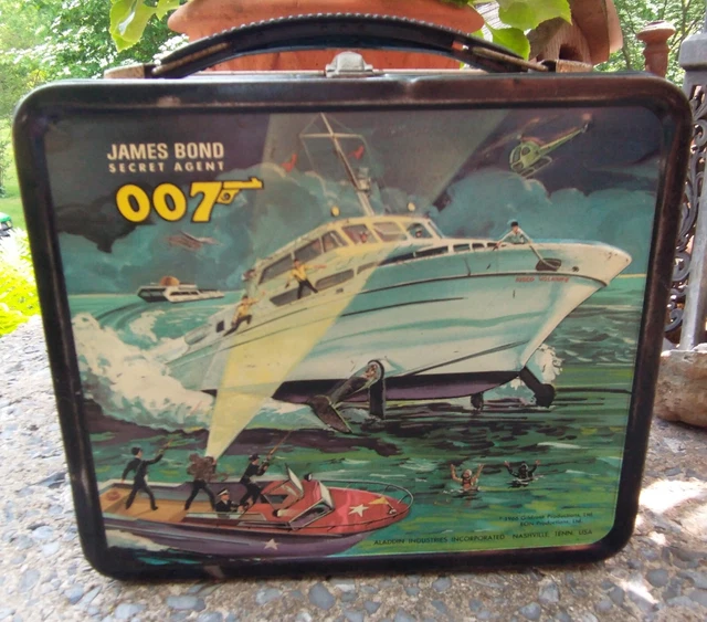 Vintage 1966 James Bond 007 Rare and Original Metal Lunchbox