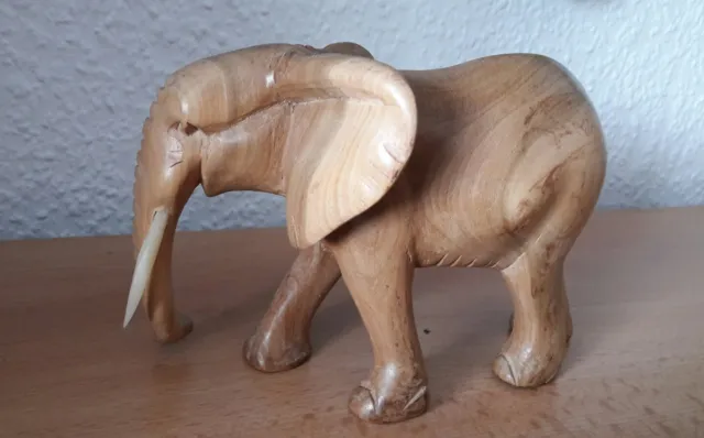 Elefant Handarbeit aus Kenia 0,33 kg und 18 cm Afrika Unikat schwere Qualität #7