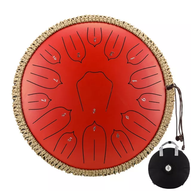 Steel Tongue Drum 12/13/14 Inch 13/15 Note Yoga Meditation Percussion Instrument