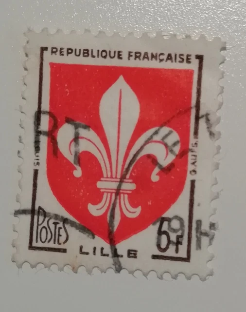TIMBRE FRANCE ARMOIRIES DE LILLE 5F ARMOIRIES DES VILLES DE FRANCE EUR 1,30 PicClick FR