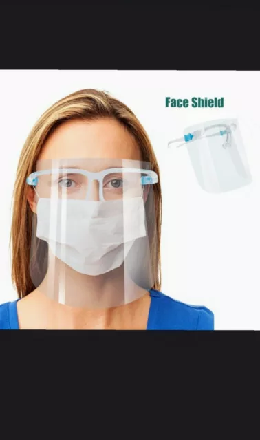 Face Shield Clear glasses full face cover protective anti fog safety for health