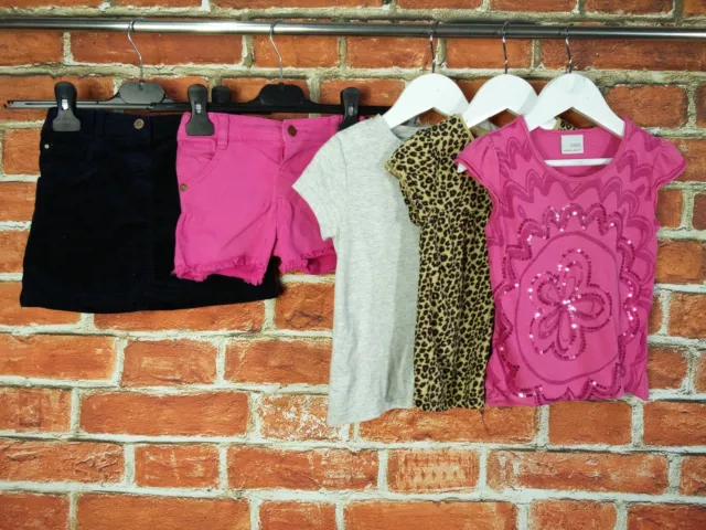 Girls Bundle Age 2-3 Years Next M&S Shorts Skirt Top T-Shirt Leopard Summer 98Cm