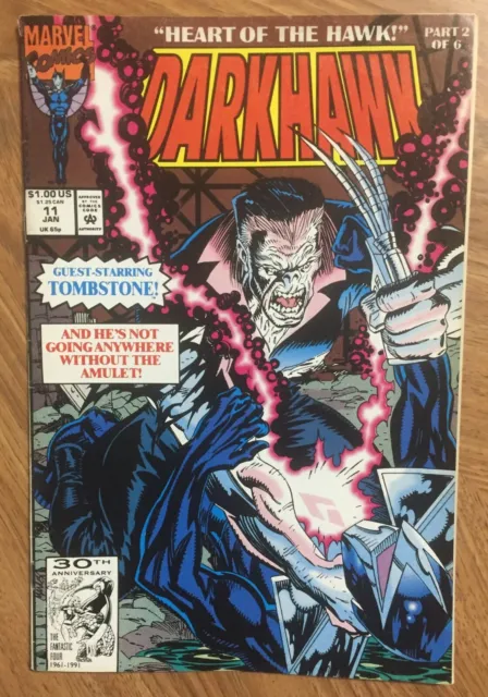 DARKHAWK Marvel Comics #11 January 1992