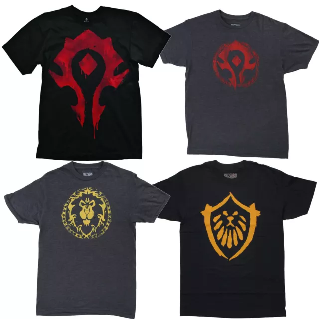 World of Warcraft Blizzard Alliance Horde Pandaria Logo T-Shirt Männer Men