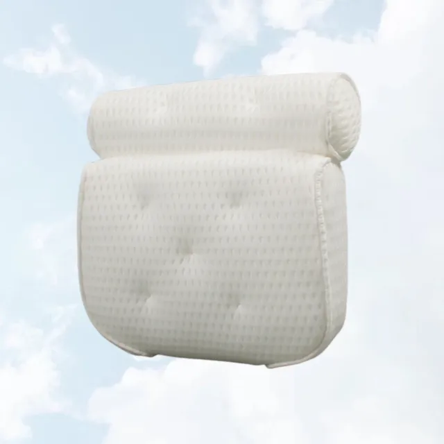 4 D almohada cuello de baño esponja cojín reposacabezas succión accesorios