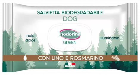 Salviette Green Inodorina Biodegradabile  Illuminante  30 PZ. Igienici Per Cani