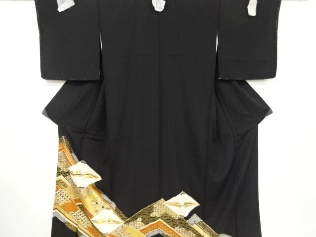 6294688: Japanese Kimono / Vintage Tomesode / Kinsai / Crane Rhombus & Tradition